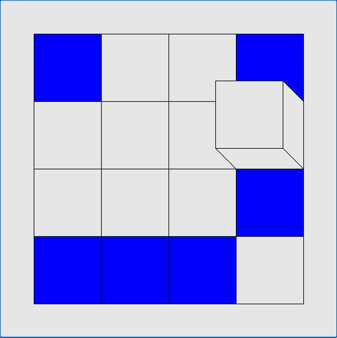 Rolling cube puzzle (Cube) running in the browser