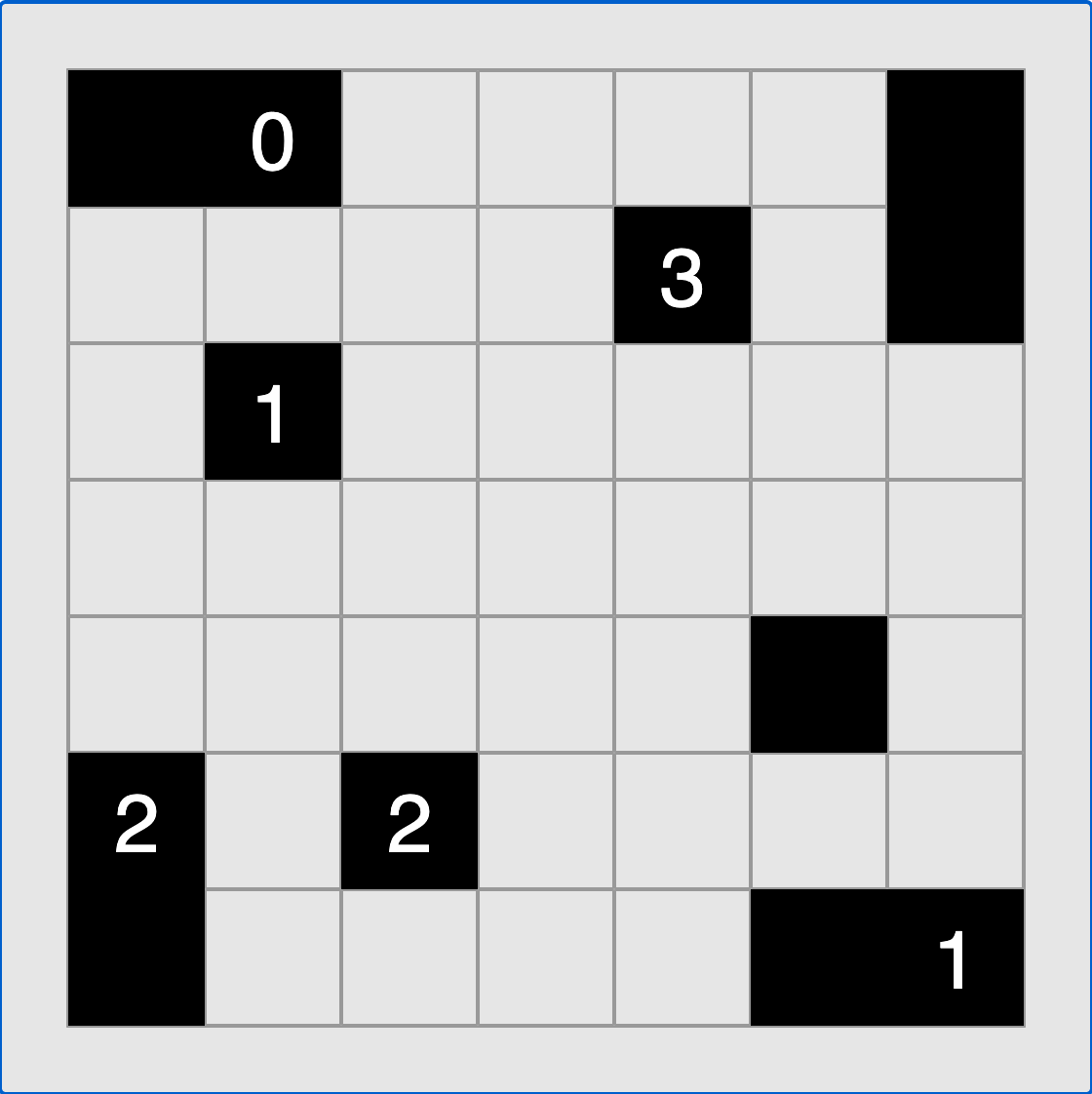 Light Up puzzle (Light Up) running in the browser