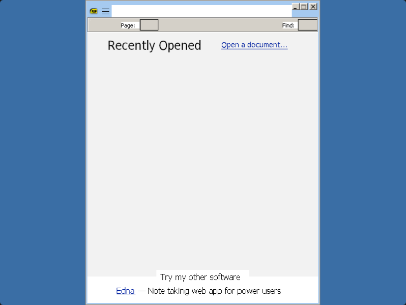 Sumatra PDF running in the browser
